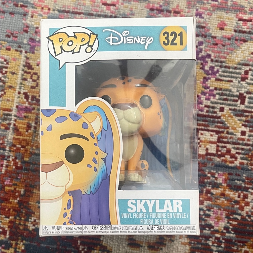 Disney Pop! Skylar Vinyl Figure - Orange and Purple